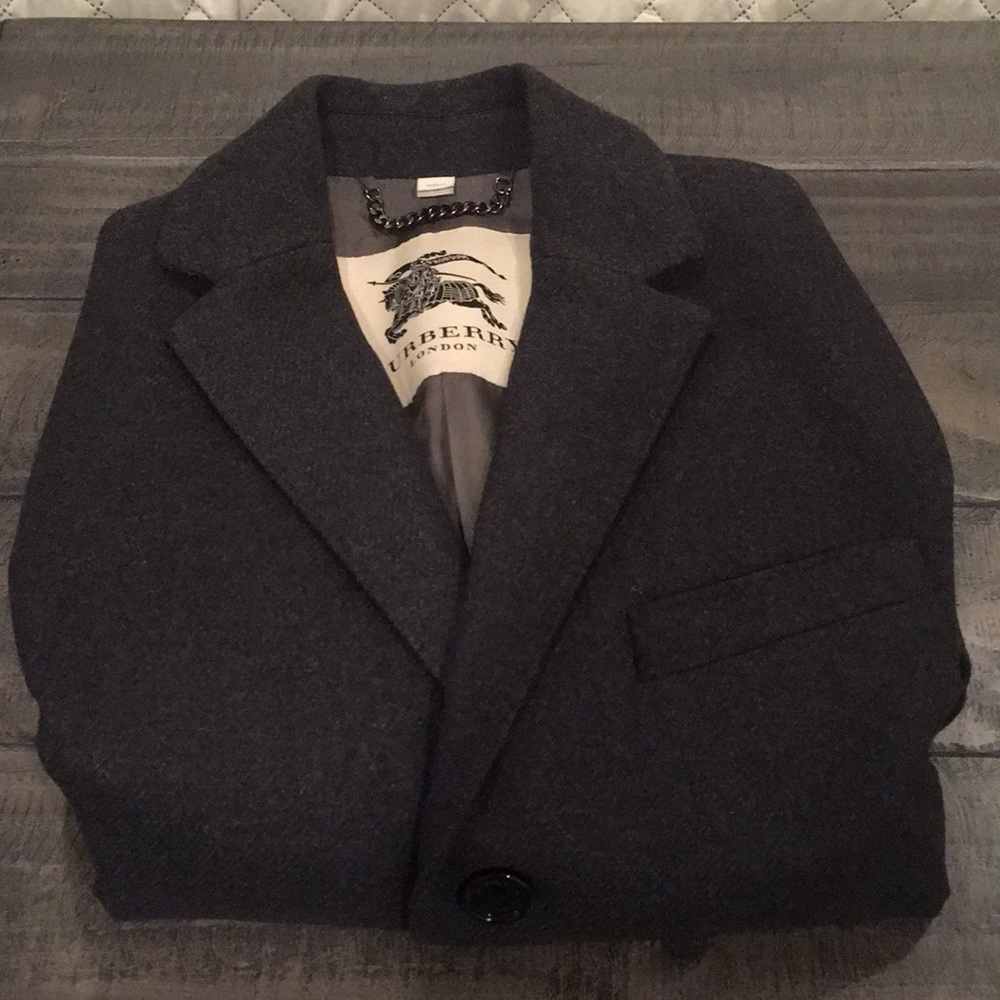 Men’s Burberry tailored Wool Coat Gray size 40 - Picture 1 of 10